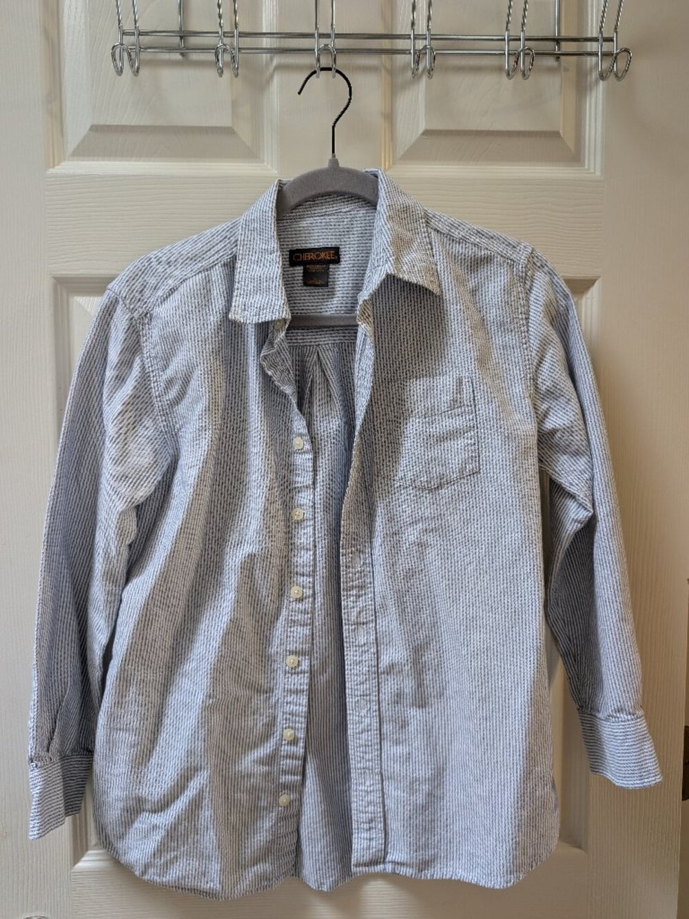 Boys Striped Button Up